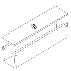 L.H #18(1.12mm) 2"X2"鐵槽 (2.44米)連蓋及槽駁