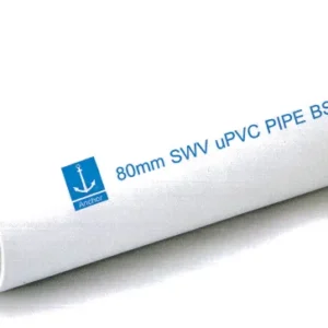 ANCHOR 3"(80mm)PVC白去水喉-原支5.5米開2 (原支5.5米平開2支)