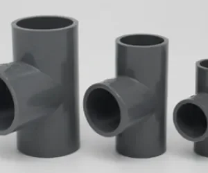 日本KC牌 2"(50mm)uPVC供水灰膠喉90°正三叉