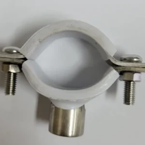 6" (150mm)不銹鋼白包膠C桿碼(3/8"牙)
