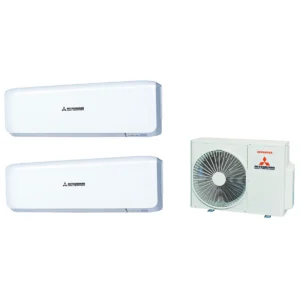 Mitsubishi Heavy 三菱重工 1.0匹+1.5匹 一拖二 變頻冷暖 多聯掛牆分體式冷氣機 (SRK25ZS-W+SRK35ZS-W/SCM60ZM-S1)