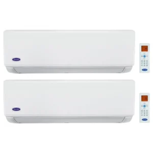 Carrier 開利 1.0匹+1.0匹 一拖二 變頻淨冷型 多聯式掛牆分體冷氣機 (42KHG009DSM+42KHG009DSM/38KUS018DS2)