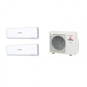 Mitsubishi Heavy 三菱重工 1.0匹+2.0匹 一拖二 變頻冷暖多聯式分體冷氣機 (SRK25ZS-W+SRK50ZSW/SCM71ZMS1)