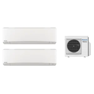 Panasonic 樂聲 1.25匹+1.25匹 1拖2 變頻冷暖 多聯分體掛牆式冷氣機 (CS-Z35TKEWx2/CU-4E23PBE)