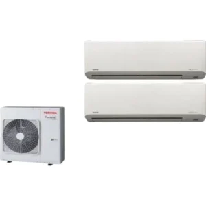 Toshiba 東芝 1.0匹+1.5匹 1拖2 變頻淨冷 多聯式掛牆分體冷氣機 (RAS-M10N4KCV+RAS-M13N4KCV/RAS-4M26S3ACV)