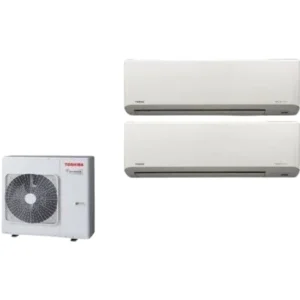 Toshiba 東芝 1.5匹+2.5匹 1拖2 變頻淨冷 多聯式掛牆分體冷氣機 (RAS-M10N4KCV+RAS-M22N4KCV/RAS-4M26S3ACV)