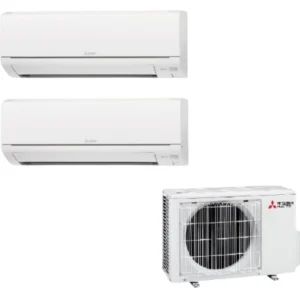 Mitsubishi Electric 三菱電機 MXY-2H50VF2-PA+MSYGS09VF+MSYGS12VF 1.0匹+1.5匹 變頻淨冷多聯式一拖二掛牆分體冷氣機