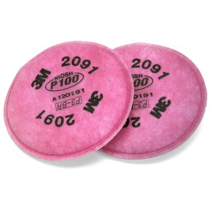 3M™ - 2091 P100 顆粒物過濾棉(1對)